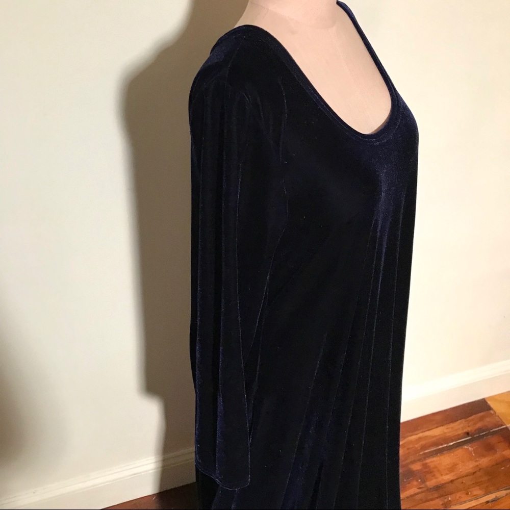 Blue Velvet Maxi Dress